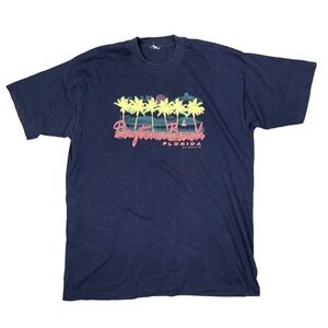 VINTAGE Daytona Beach souvenir tee t-shirt unisex 90s single stitch navy